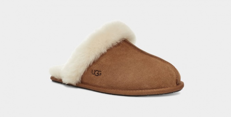 Kapcie Damskie Ugg Scuffette II Brązowe | QKF-725183