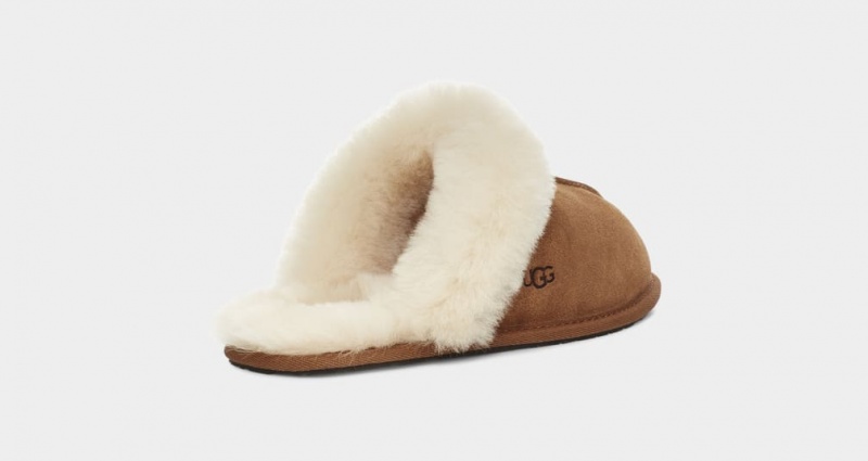 Kapcie Damskie Ugg Scuffette II Brązowe | QKF-725183