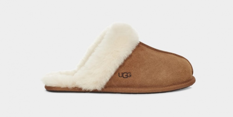 Kapcie Damskie Ugg Scuffette II Brązowe | QKF-725183