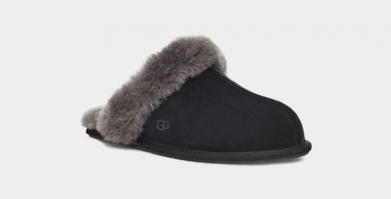 Kapcie Damskie Ugg Scuffette II Czarne Szare | YRX-384927