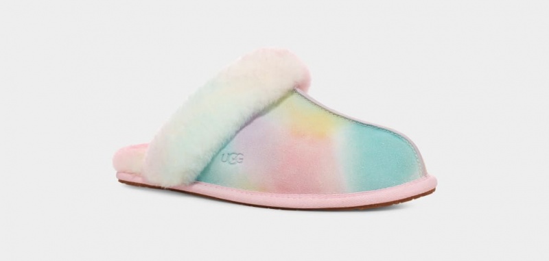 Kapcie Damskie Ugg Scuffette II Watercolors Kolorowe | HIS-256074