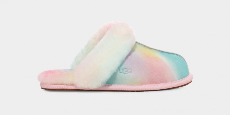 Kapcie Damskie Ugg Scuffette II Watercolors Kolorowe | HIS-256074