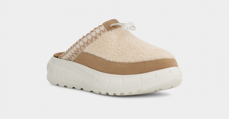 Kapcie Damskie Ugg Westsider Hybryd Beżowe | PKE-497263