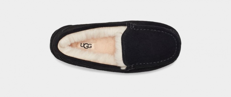 Kapcie Dziecięce Ugg Ascot Czarne | BSW-647518