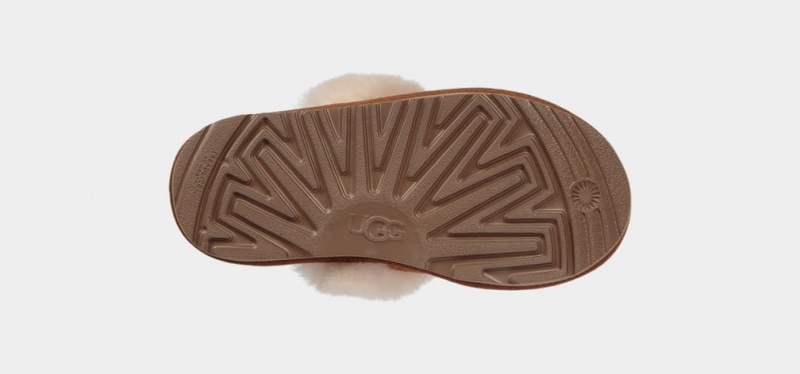 Kapcie Dziecięce Ugg Cozy II Brązowe | FHO-079345