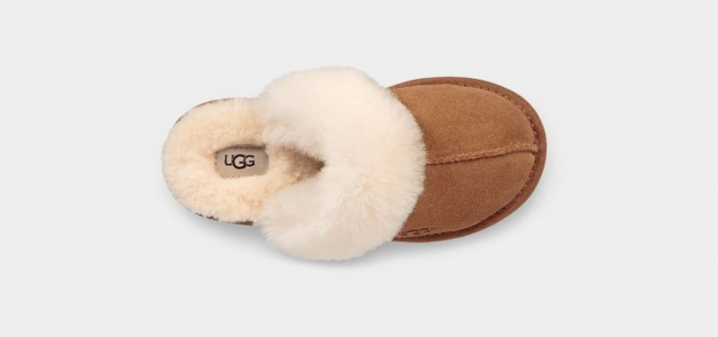 Kapcie Dziecięce Ugg Cozy II Brązowe | POY-430697