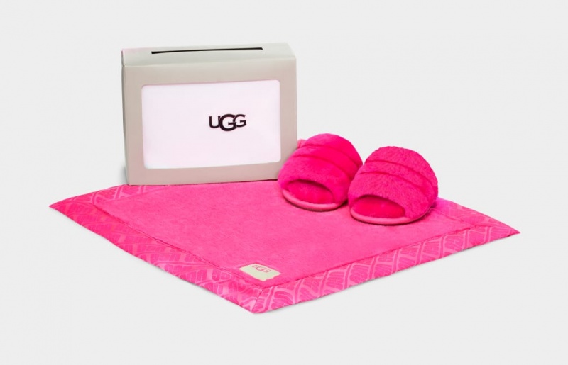 Kapcie Dziecięce Ugg Fluff Yeah And Lovey Różowe | GNR-723194