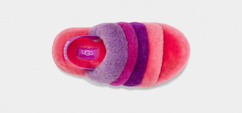 Kapcie Dziecięce Ugg Fluff Yeah Multi Różowe Fioletowe Kolorowe | SYF-016923