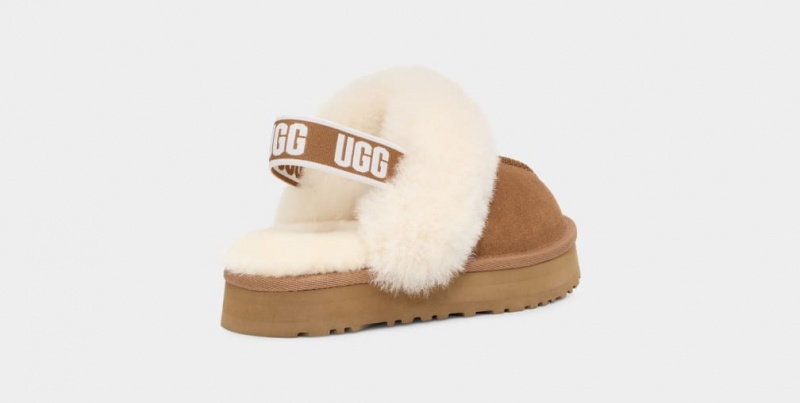 Kapcie Dziecięce Ugg Funkette Brązowe | QFW-195036