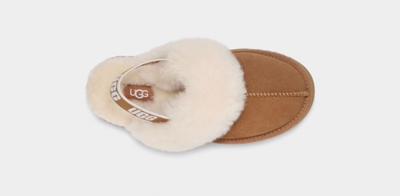 Kapcie Dziecięce Ugg Funkette Brązowe | QFW-195036