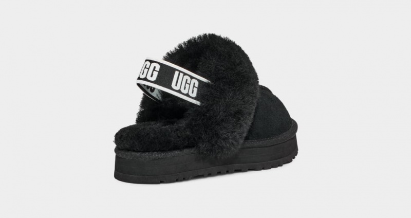 Kapcie Dziecięce Ugg Funkette Czarne | IYN-129468