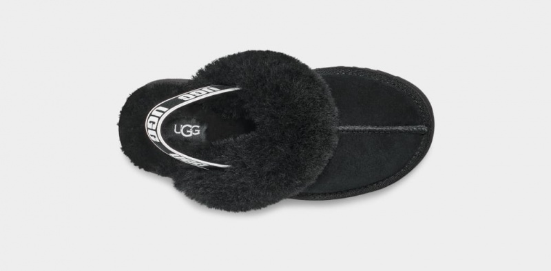 Kapcie Dziecięce Ugg Funkette Czarne | IYN-129468