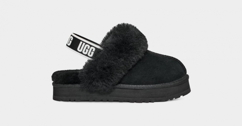 Kapcie Dziecięce Ugg Funkette Czarne | IYN-129468