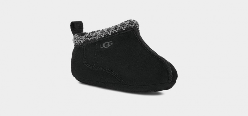 Kapcie Dziecięce Ugg Tasman Czarne | PMF-092348