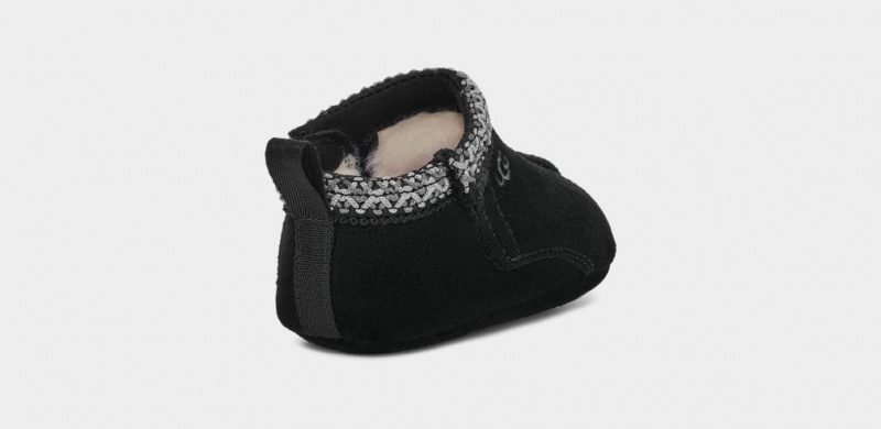 Kapcie Dziecięce Ugg Tasman Czarne | PMF-092348