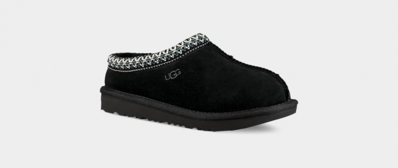 Kapcie Dziecięce Ugg Tasman II Czarne | CKJ-546389