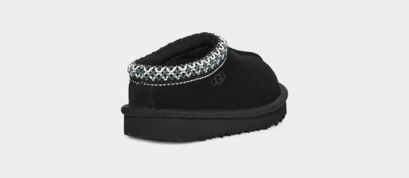 Kapcie Dziecięce Ugg Tasman II Czarne | XOC-576318