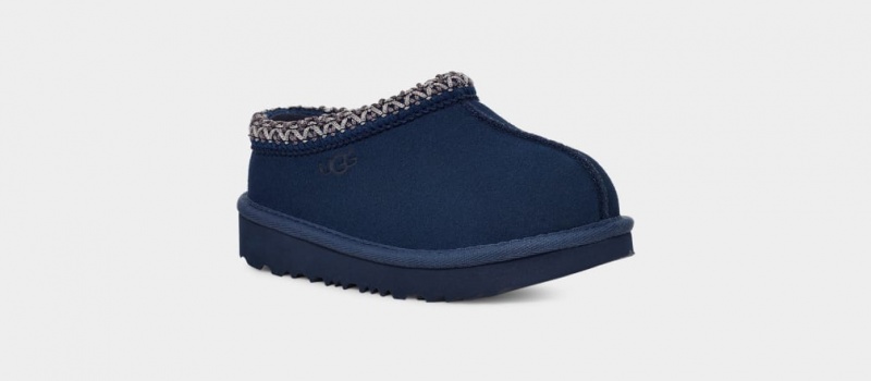 Kapcie Dziecięce Ugg Tasman II Granatowe | VZT-081469