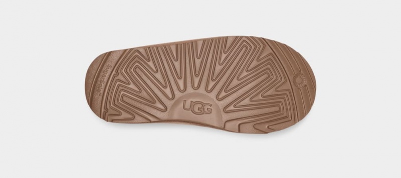 Kapcie Dziecięce Ugg Tasman Regenerate Brązowe | KYE-827914