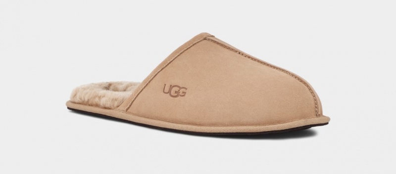 Kapcie Męskie Ugg Scuff Brązowe | BQK-267489