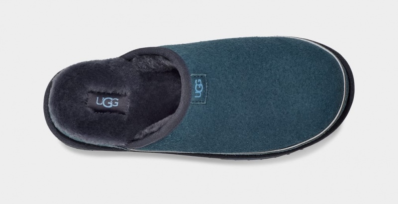 Kapcie Męskie Ugg Scuff Cali Wave Niebieskie | WXS-280369