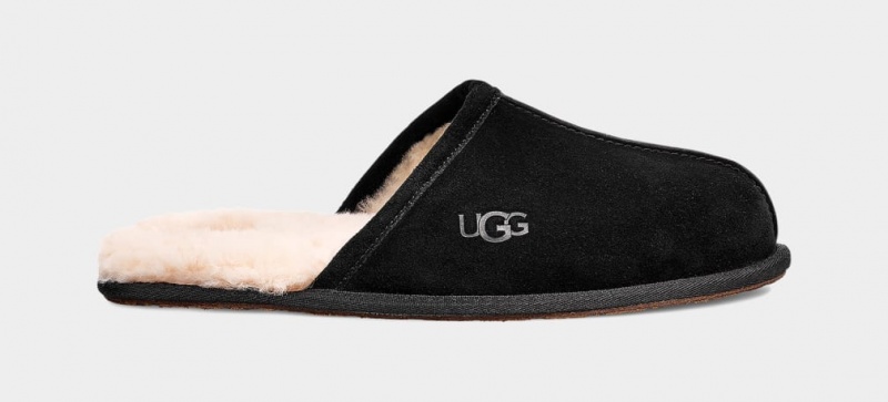 Kapcie Męskie Ugg Scuff Czarne | QKV-165927