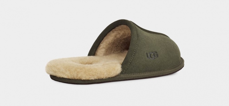 Kapcie Męskie Ugg Scuff Oliwkowe | JEZ-496107