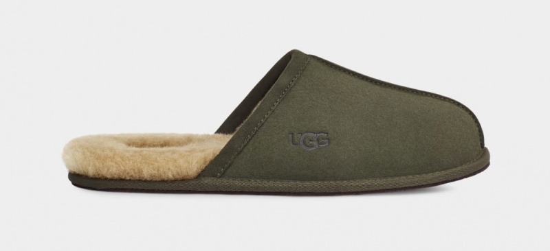 Kapcie Męskie Ugg Scuff Oliwkowe | JEZ-496107