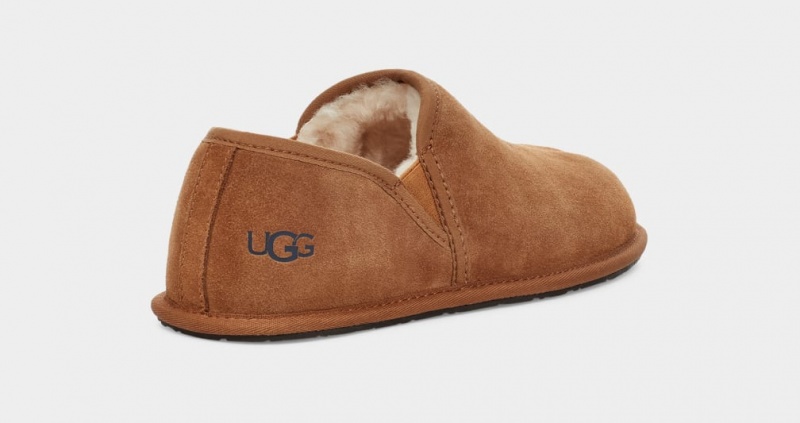 Kapcie Męskie Ugg Scuff Romeo II Brązowe | XIL-015724