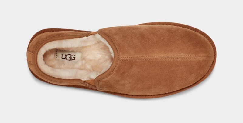 Kapcie Męskie Ugg Scuff Romeo II Brązowe | XIL-015724