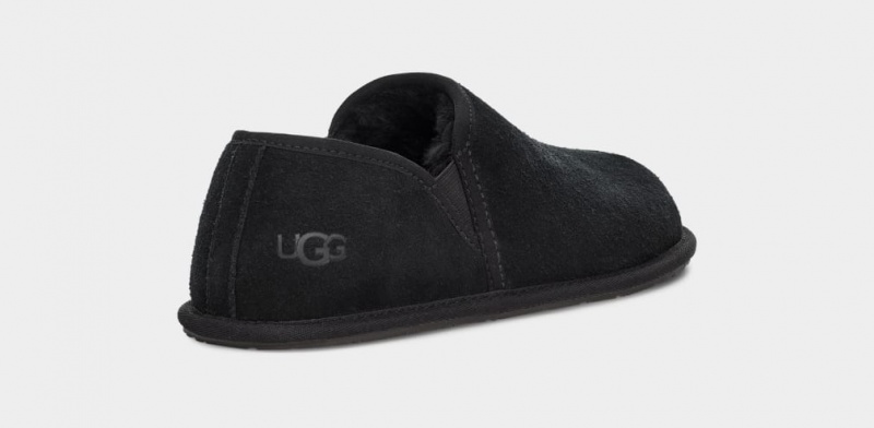 Kapcie Męskie Ugg Scuff Romeo II Czarne | JAB-018249