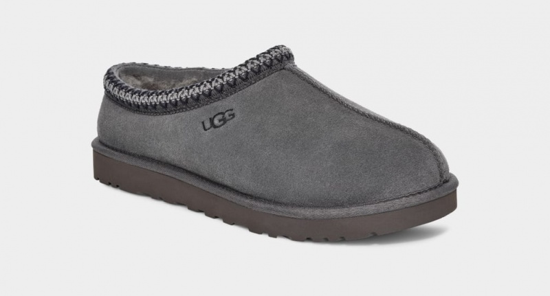 Kapcie Męskie Ugg Tasman Ciemny Szare | CZK-634079