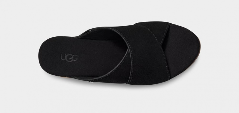 Klapki Damskie Ugg Abbot Czarne | YCB-321954