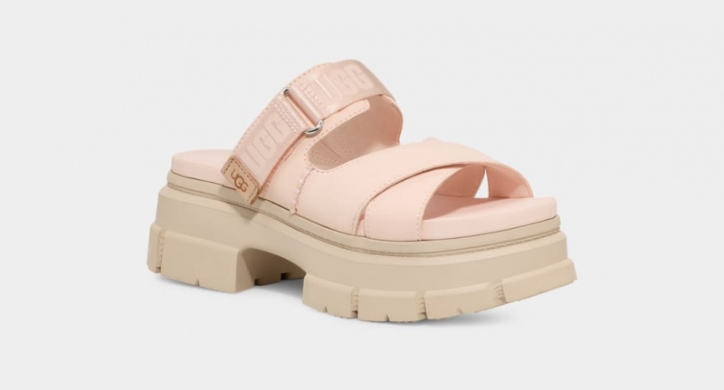 Klapki Damskie Ugg Ashton Beżowe | BFP-102564