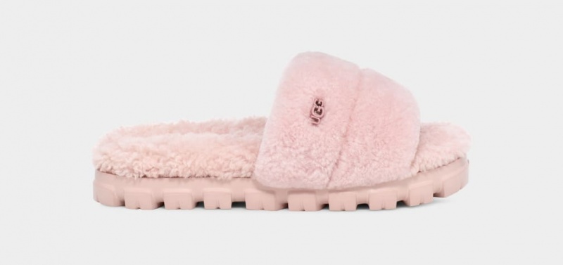 Klapki Damskie Ugg Cozetta Curly Różowe | ODH-953742