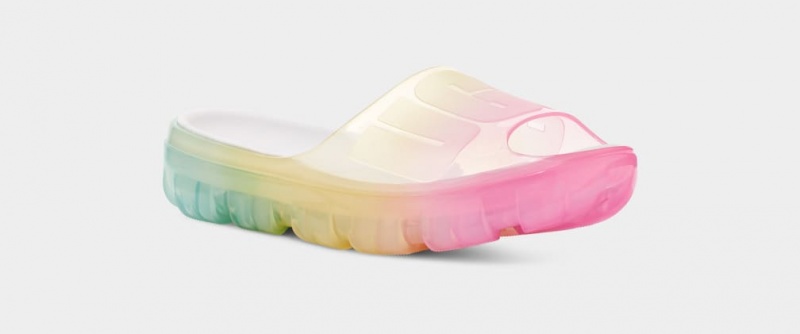 Klapki Damskie Ugg Jella Clear Watercolors Kolorowe | ZLT-856421