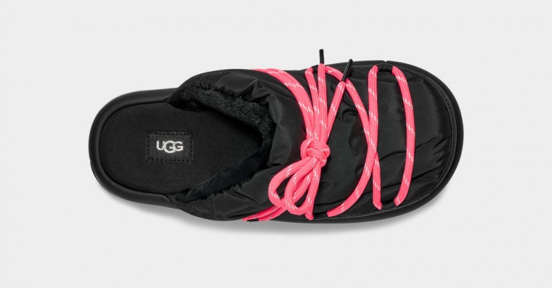 Klapki Damskie Ugg Spaceslider Tech Czarne | UIQ-159674