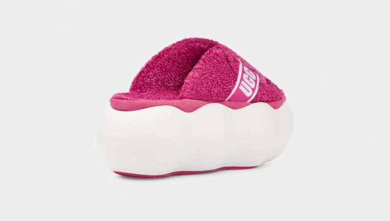 Klapki Damskie Ugg Sugarcloud Różowe | GFH-678205