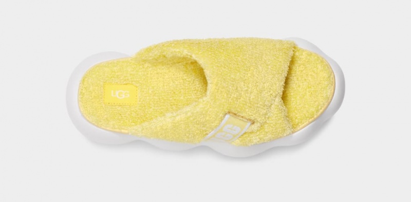 Klapki Damskie Ugg Sugarcloud Żółte | CHG-539482