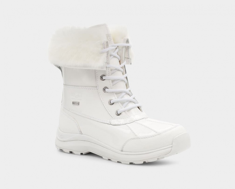 Kozaki Damskie Ugg Adirondack III Lakierowana Białe | MCY-178236