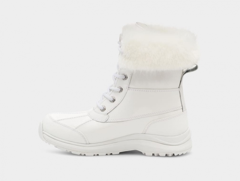 Kozaki Damskie Ugg Adirondack III Lakierowana Białe | MCY-178236