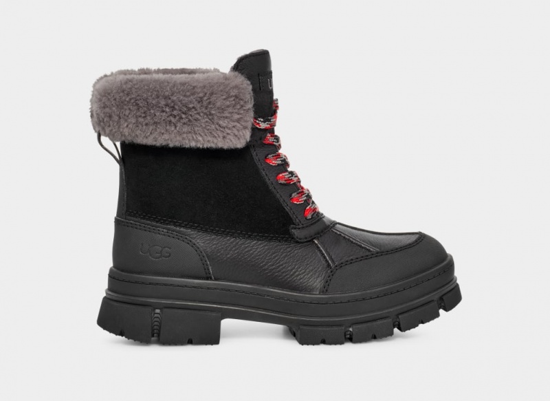 Kozaki Damskie Ugg Ashton Addie Czarne | PHG-789354