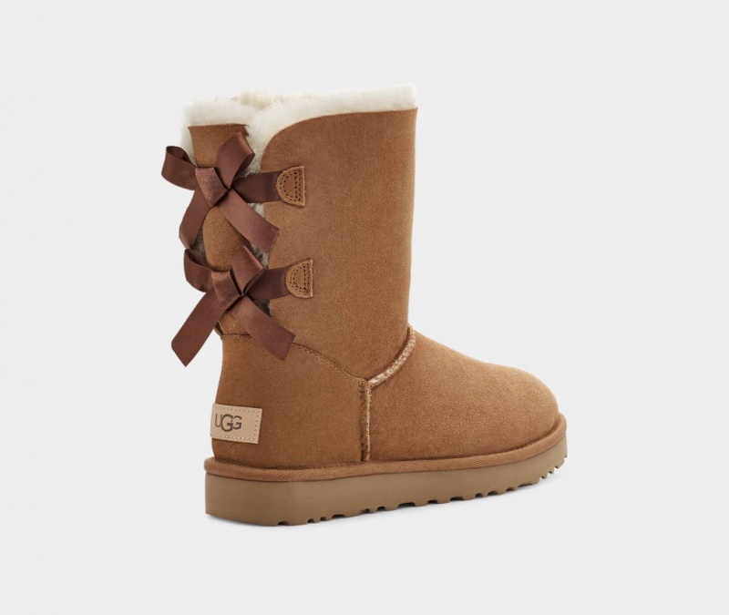 Kozaki Damskie Ugg Bailey Bow II Brązowe | DIQ-143075