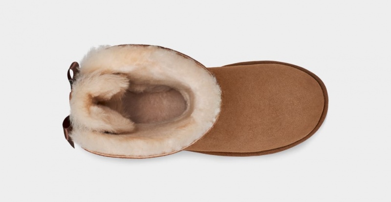 Kozaki Damskie Ugg Bailey Bow II Brązowe | DIQ-143075