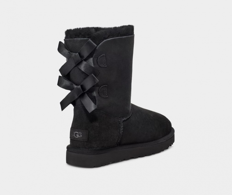 Kozaki Damskie Ugg Bailey Bow II Czarne | NSG-543869