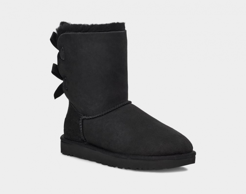 Kozaki Damskie Ugg Bailey Bow II Czarne | NSG-543869