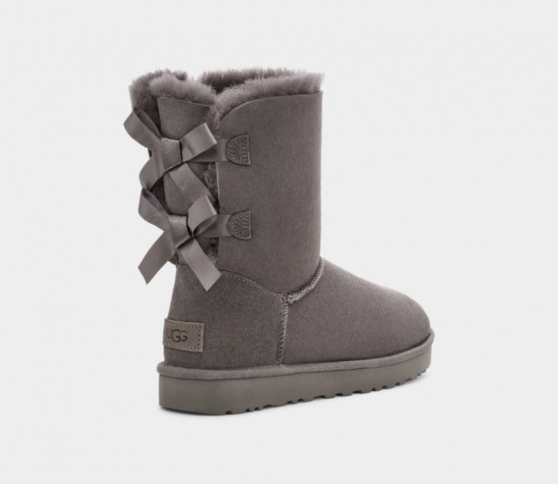 Kozaki Damskie Ugg Bailey Bow II Szare | NYO-578034