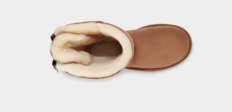 Kozaki Damskie Ugg Bailey Bow Wysokie II Brązowe | AFO-693042