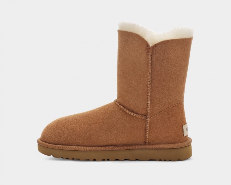 Kozaki Damskie Ugg Bailey Button II Brązowe | ONH-964381