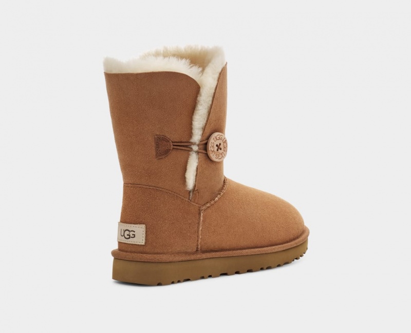 Kozaki Damskie Ugg Bailey Button II Brązowe | ONH-964381